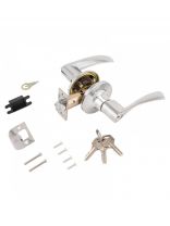 Защелка врезная, Стандарт, 8901 ET CP, 10130, с фиксатором, с ключом, хром