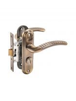 Защелка Булат, ЗЩ1-Д01.01 АЛЬФА, 13 955, с фиксатором, левая наружняя/правая внутренняя, бронза