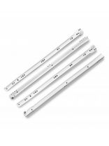 Направляющая роликовая 500х0.8 мм, 2 шт, белая, StahlBuro, 15 922