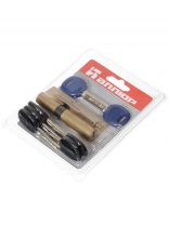 Личинка замка двери Аллюр, DL-01 BP, 7 835, 85 мм, латунь, 5 ключей