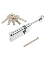 Личинка замка двери Avers, ZM-95(30S/65)-S/65-C11-CR, 33887, ЦАМ, 95 мм, с заверткой, хром