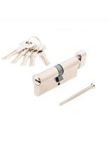 Личинка замка двери Vanger, YM-80-C-CR, 33932, 80 мм, с заверткой, никель