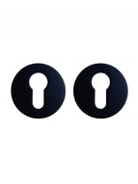 Накидка цилиндровая, Trodos, ET круг 03, черный матовая, дверная