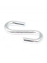 Крюк S-образный, белый цинк, 6 мм, 2 шт, 030730