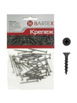 Саморез по дереву и гипсокартону, диаметр 3.5х19 мм, 50 шт, пакет, Bartex