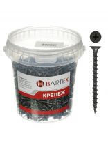 Саморез по дереву и гипсокартону, диаметр 3.5х51 мм, 500 шт, банка, Bartex