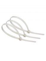 Хомут стяжной кабельный, 3.6х200 мм, нейлон, 100 шт, белый