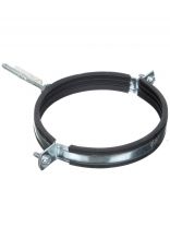Хомут для крепления трубы, 5", 135-143 мм, сталь, со шпилькой и дюбелем, СантехКреп, 1.11.11