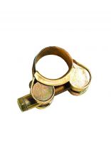 Хомут обжимной червячный усиленный, 20-22 мм, оцинкованный, Robust