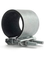 Хомут ремонтный, 150 мм, 4", сталь, оцинкованный, Сансфера