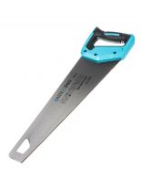 Ножовка по дереву, 450 мм, закаленные зубья, 3D-заточка, 11-12 TPI, рукоятка двухкомпонентная прорезиненная, Bartex