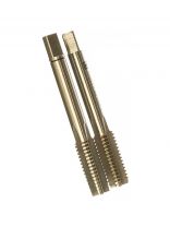 Набор метчиков Thorvik, T-COMBO, MT1015S2, М10, сталь HSS-G, двухпроходные ручные универсальные, шаг резьбы 1.5 мм, 2 предмета