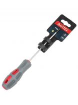 Отвертка крестовая, Bartex, Ph0, 0х100 мм, антискользящая двухкомпонентная, CrV сталь, K0029N