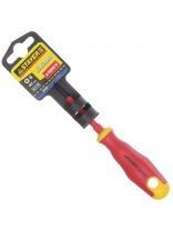 Отвертка крестовая диэлектрическая, Stayer, 0х60 мм, двухкомпонентный, 25142-0-06