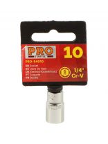 Головка торцевая 6-гранная, 1/4", 10 мм, Startul, PRO-54010