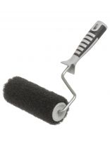 Валик малярный, Акор, Профи, нейлон, 180хдиаметр 48 мм, ворс 10 мм, 155 мм, с бюгелем, 180 мм, черный, 782 68 818