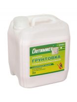 Грунтовка водно-дисперсионная, акриловая, Оптимист, G103, глубокого проникновения, для внутренних и наружных работ, 3 л, зеленая этикетка