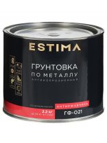 Грунтовка алкидная, Estima, ГФ-021, серая, 2.2 кг