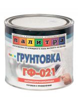 Грунтовка алкидная, Палитра, ГФ-021, серая, 1.9 кг