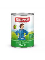 Краска Казачка, МА-15, масляная, универсальная, глянцевая, серая, 0.9 кг