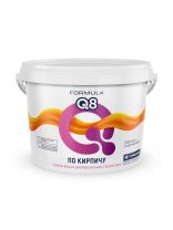 Краска водно-дисперсионная, Formula Q8, акриловая, фасадный по кирпичу, влагостойкая, матовая, терракотовая, 2.4 кг