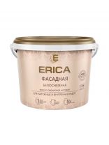 Краска водно-дисперсионная, Erica, акриловая, фасадная, моющаяся, влагостойкая, матовая, белая, 4.5 кг