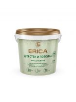 Краска водно-дисперсионная, Erica, акриловая, для стен и потолков, матовая, белая, 1.4 кг