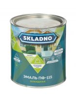 Эмаль Skladno, ПФ-115, алкидная, глянцевая, белая, 2.6 кг