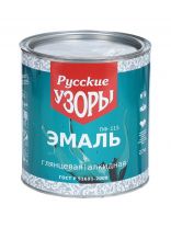 Эмаль Русские узоры, ПФ-115, алкидная, глянцевая, белая, 2.7 кг