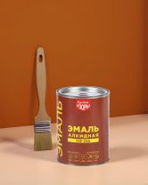 Эмаль Русские узоры, Х5 ПФ-266, алкидная, желто-коричневая, 0.9 кг