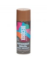 Эмаль аэрозольная, Decorix, Металлик, декоративная, акриловая, глянцевая, золотая, M304, 520 мл