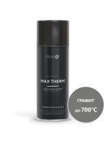 Эмаль аэрозольная, Elcon, декоративная, термостойкая, быстросохнущая, матовая, графит, 520 мл, до 700 градусов