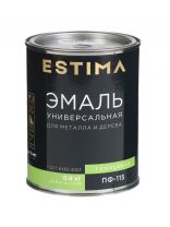 Эмаль Estima, ПФ-115, алкидная, глянцевая, белая, 0.9 кг