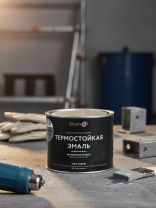 Эмаль Elcon, термостойкая, быстросохнущая, кремнийорганическая, матовая, серебристая, 0.4 кг, 700°С