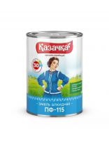 Эмаль Казачка, ПФ-115, алкидная, глянцевая, коричневая, 0.9 кг