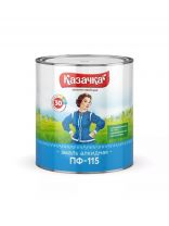 Эмаль Казачка, ПФ-115, алкидная, глянцевая, голубая, 2.8 кг