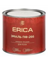 Эмаль Erica, ПФ-266, для пола, алкидная, глянцевая, желто-коричневая, 1.8 кг