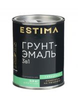 Грунт-эмаль Estima, по ржавчине, алкидная, черная, 0.9 кг