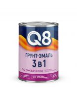 Грунт-эмаль Formula Q8, по ржавчине, алкидная, вишневая, 0.8 кг