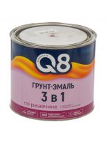 Грунт-эмаль Formula Q8, по ржавчине, алкидная, красно-коричневая, 1.8 кг