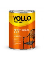 Грунт-эмаль Yollo, по ржавчине, алкидная, серая, 0.9 кг