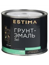 Грунт-эмаль Estima, по ржавчине, алкидная, зеленая, 1.9 кг