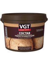 Состав герметизирующий VGT, для защиты торцов древесины, ВД, бесцветный, 2.5 кг