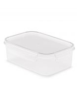 Контейнер пищевой пластик, 1 л, 19.5х14х6.5 см, прямоугольный, на защелках, Альтернатива, Прайм, М8501