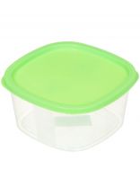 Контейнер пищевой пластик, 1.55 л, 21х20х9 см, в ассортименте, квадратный, Мультипласт, MPG5989