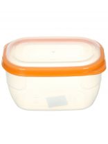 Контейнер пищевой пластик, 0.75 л, 19.8х14.5х7 см, в ассортименте, прямоугольный, Полимербыт, 4356100