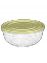 Контейнер пищевой пластик, 1.35 л, зеленый, круглый, IDIland, FLEXY, 231111118/09