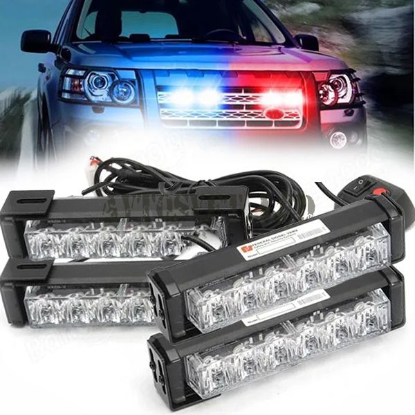 Полицейские красно-синие мигалки под решетку радиатора SRB-446