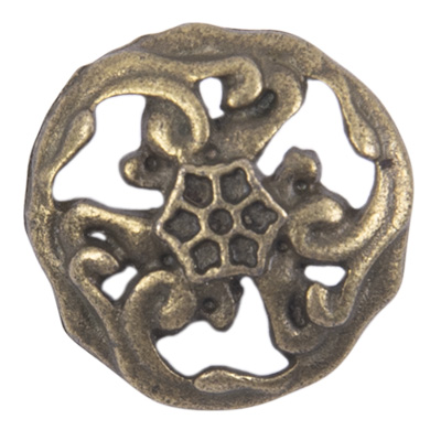 Пуговица металл "BLITZ" БАРОККО  24 L - 15 мм  №24 под бронзу (MB 0266.24.24)