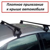 Багажник на крышу Volkswagen Polo 2020-..., ЕД, стальные прямоугольные дуги